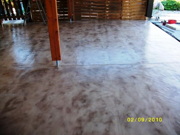 stamped concrete overlay