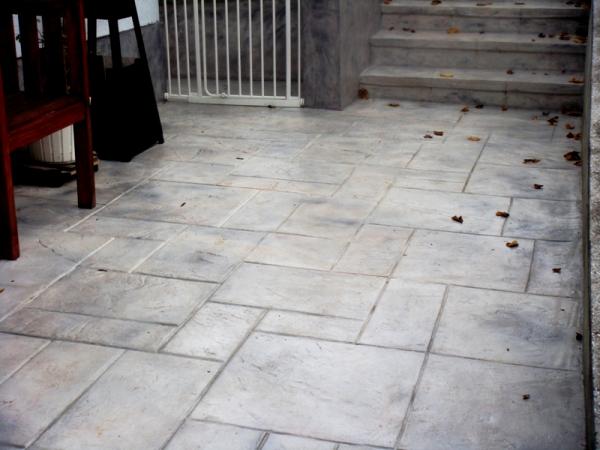 stamped concrete overlay