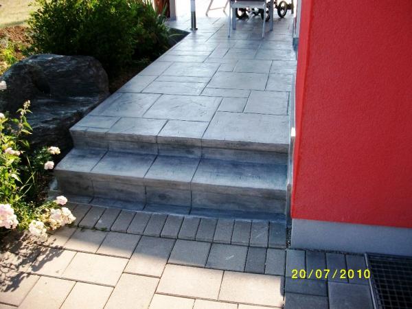 stamped concrete overlay