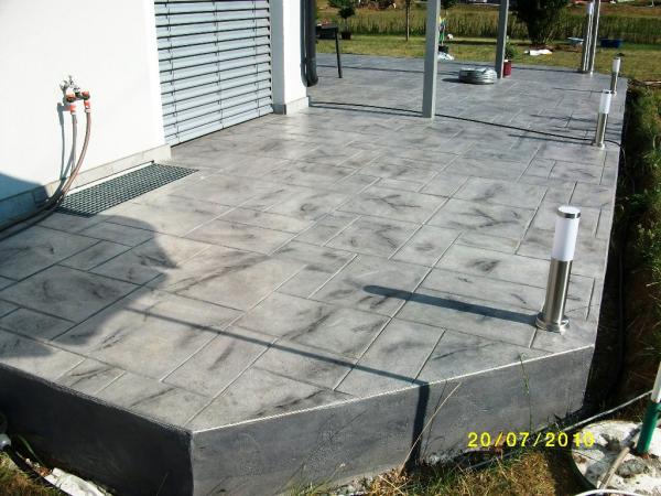 stamped concrete overlay