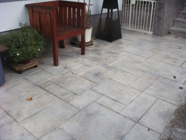 stamped concrete overlay