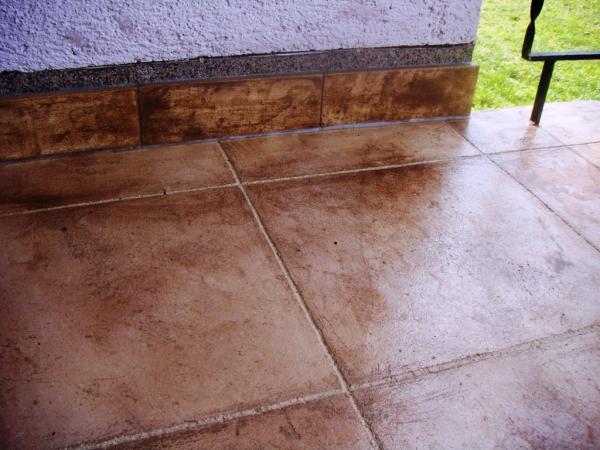 stamped concrete overlay