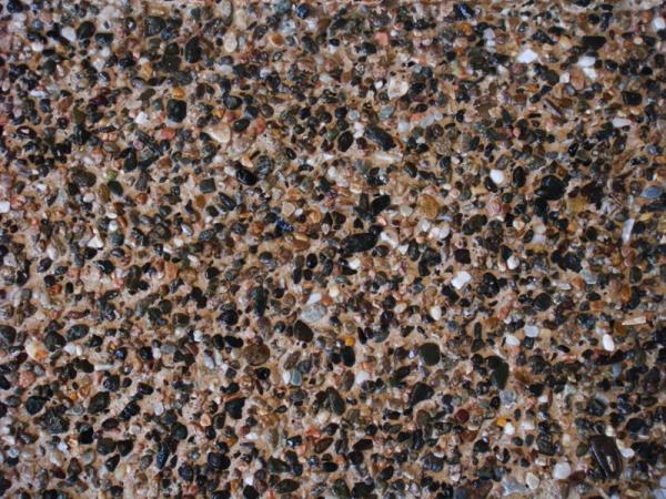exposed aggregate or pebble