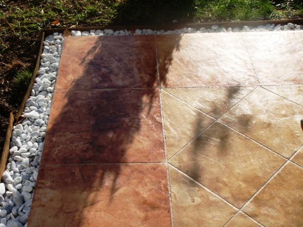 stamped concrete overlay