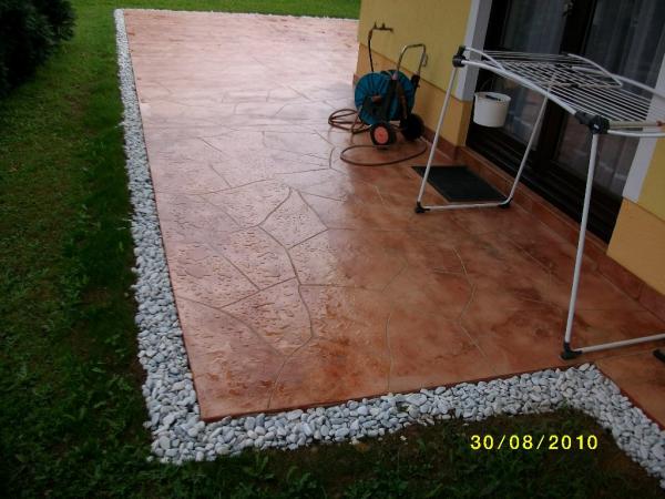 stamped concrete overlay